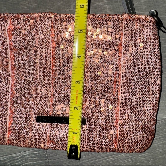 NWT BCBGeneration Rosegold Sequined Bag - Picture 6 of 6